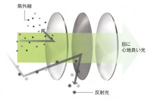偏光レンズは、高性能の偏光フィルターを仕様した偏光サングラスを選ぶことが大切。